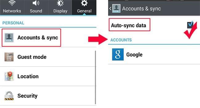 backup contacts with gmail