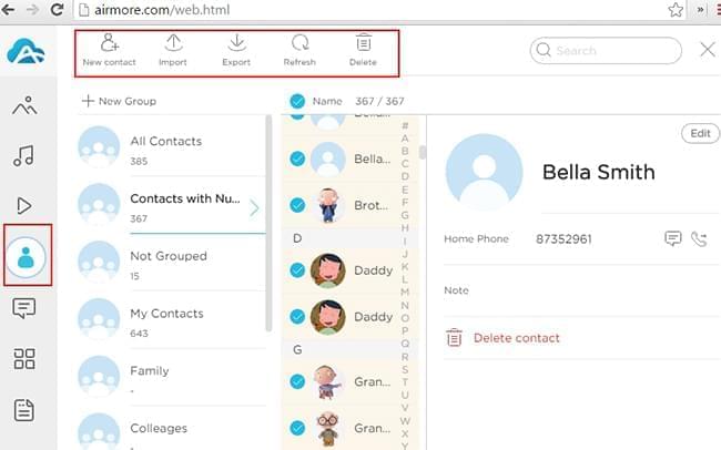 contacts management