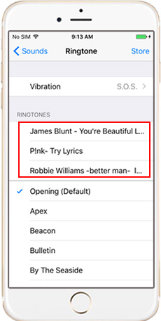 Set iPhone ringtone