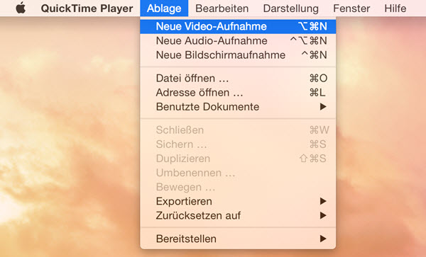 iPhone Display per QuickTime Player auf Mac spiegeln