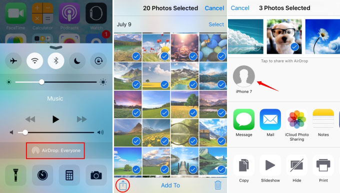 send images from iPhone to new iPhone