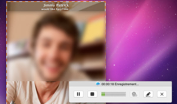 enregistrer un FaceTime sur Mac