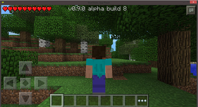 Jogar Minecraft no PC via BlueStacks