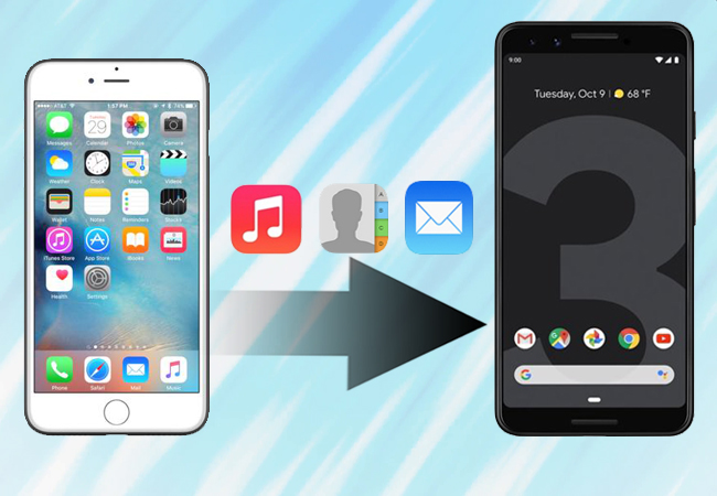 transfer data from iphone to google pixel 3