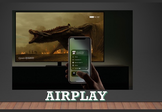 espelhar através de airplay