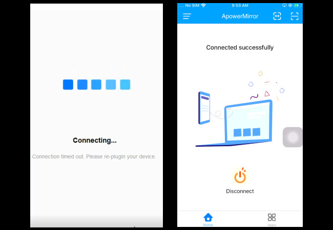 mirror iPhone to PC via USB