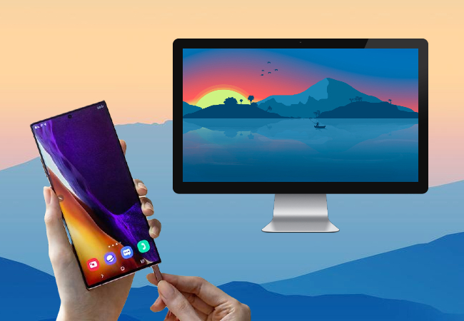 connect galaxy note 20 to pc