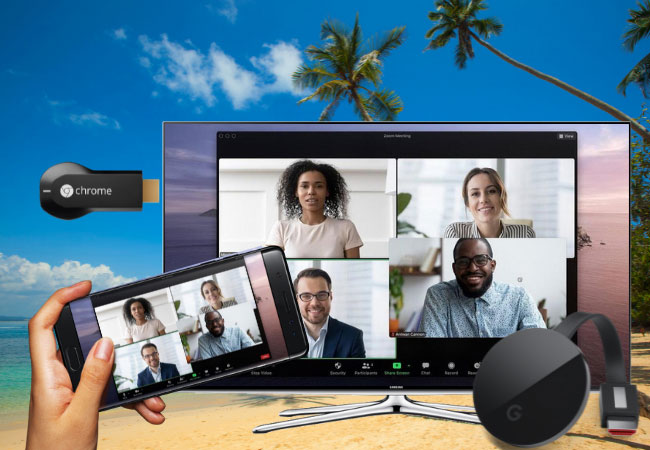 cast zoom meeting to chromecast