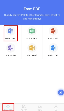 Apowersoft PDF Converter Interface
