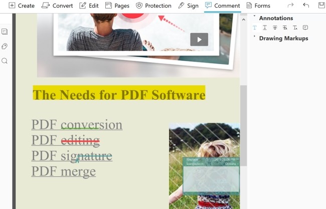 Annotate on ApowerPDF