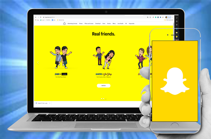 use snapchat on pc