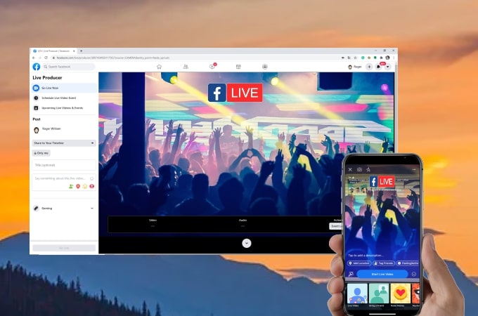 how to live stream on Facebook