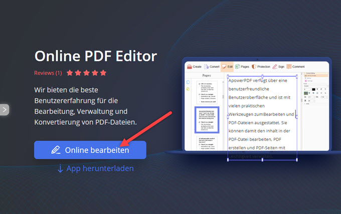 Apowersoft Online PDF Editor