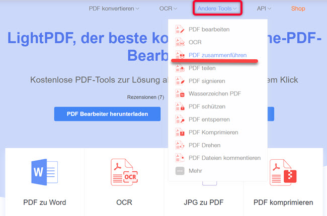 PDF kostenlos zusammenfügen