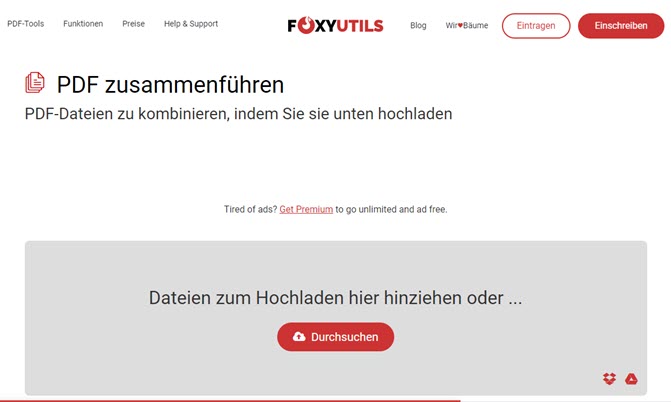 FoxyUtils Merge PDF