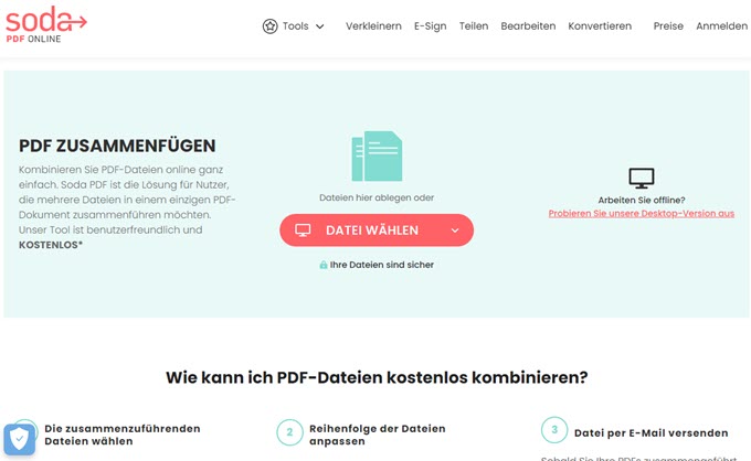 PDF Online Zusammenfüger