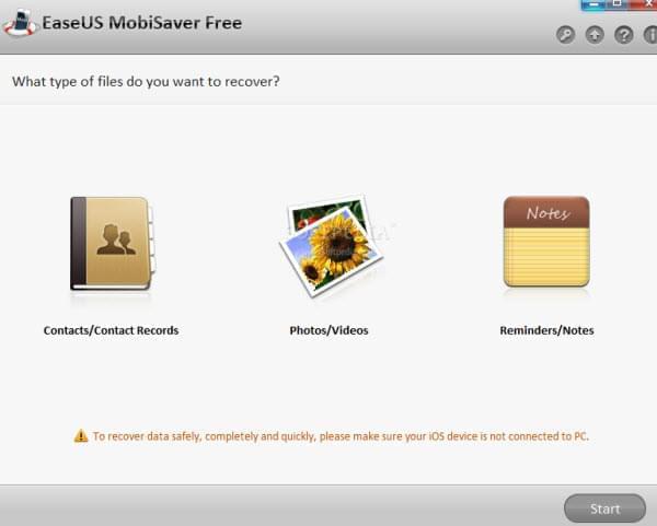 Recuperación de archivos de iPad EaseUS