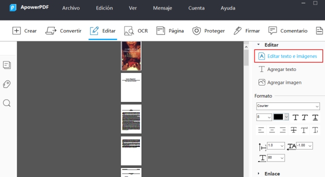 editar imágenes en PDF