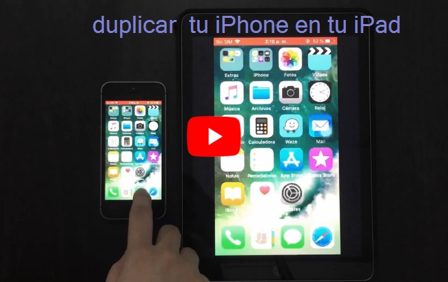 duplicar iphone a ipad