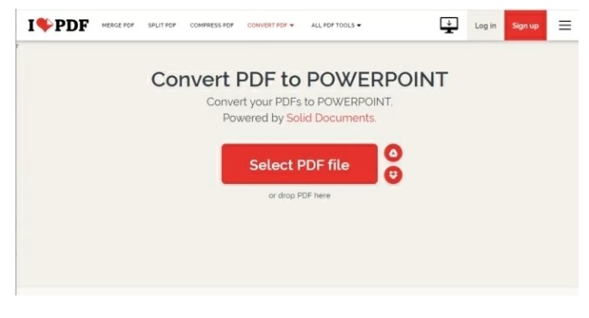 convertir PDF a PPT en iPad en línea