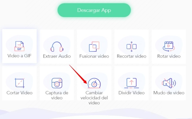 cambiar la velocidad del video en línea