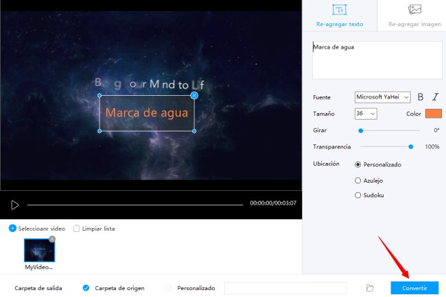 agregar marca de agua al video de youtube