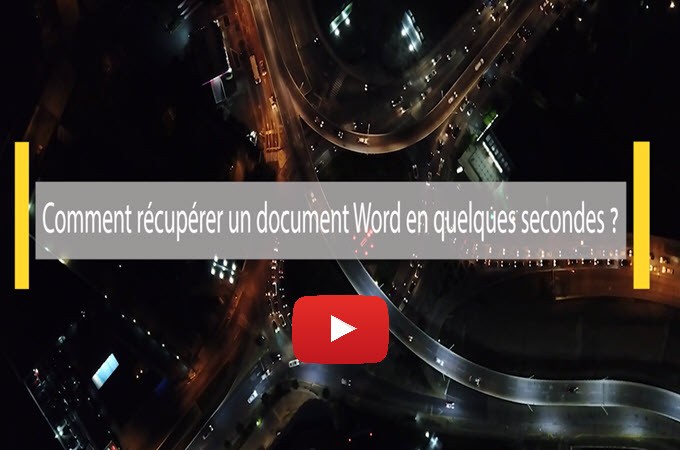 récupérer les vidéos Word