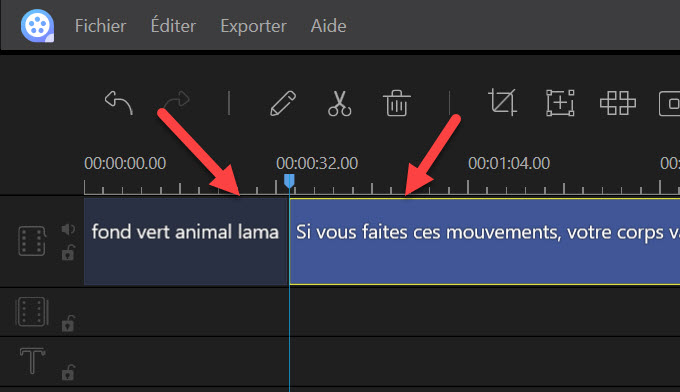 glisser les fichiers sur la timeline ApowerEdit