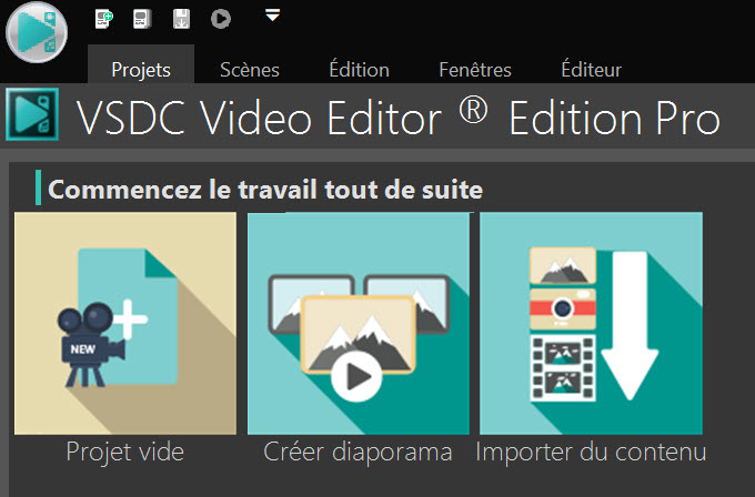 interface de vsdc