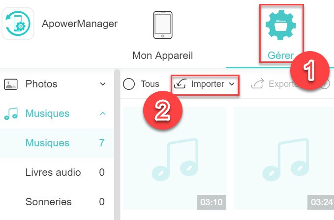 transférer des données vers l'iPhone 11 avec ApowerManager