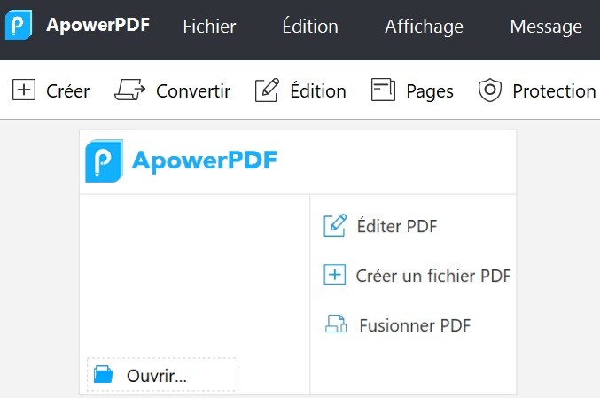 interface de apowerpdf