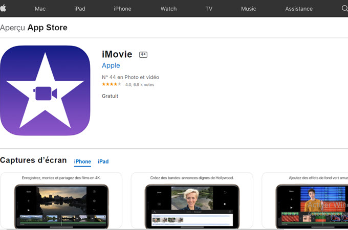 application imovie