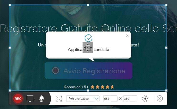 Registratore Gratuito Online dello Schermo UI