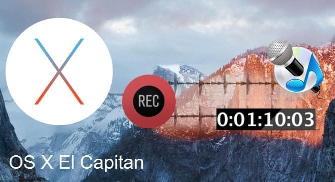registrare audio su Mac OS X El Capitan