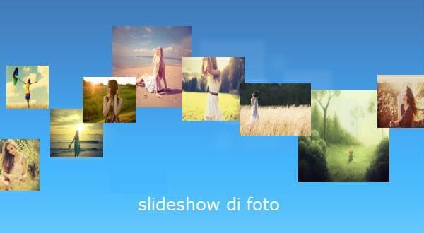 creare uno slideshow di foto