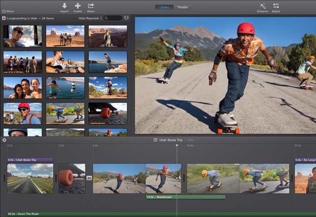 iMovie programmi a disposizione per fare video