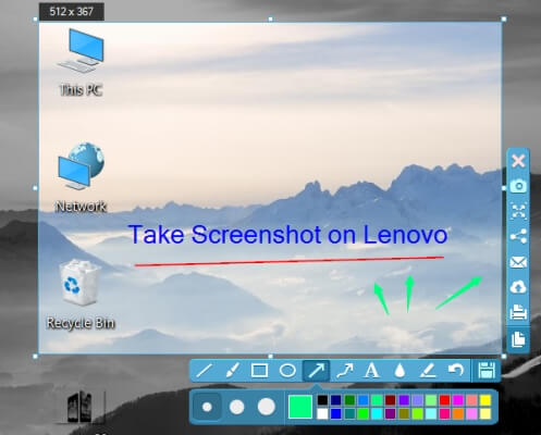 screenshot Lenovo laptop