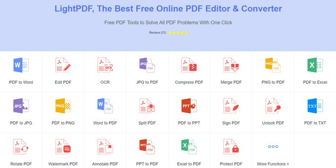 Study tool LightPDF