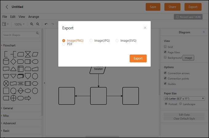 export the diagram