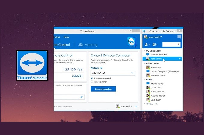 teamviewer interface