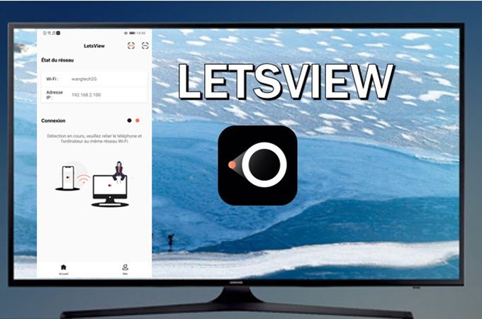 connecter iphone à tv samsung via letsview