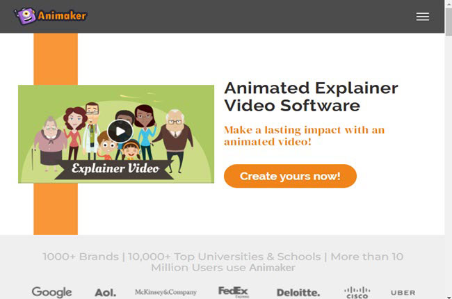 animaker home page