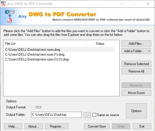 Any DWG to PDF Converter