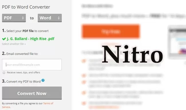  Nitro PDF to Word Converter