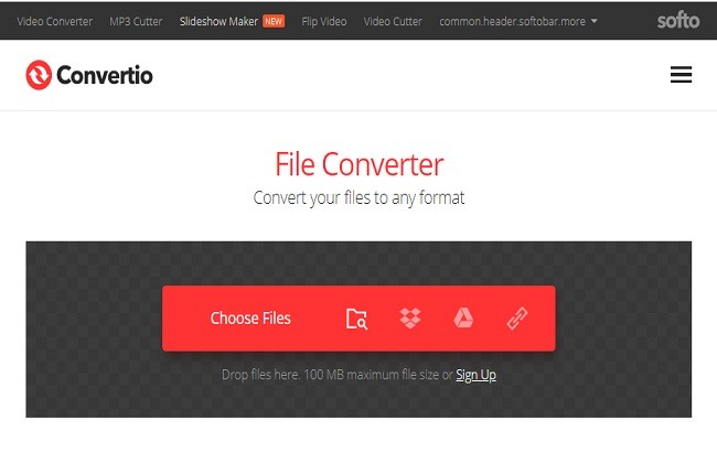 Convertio Interface