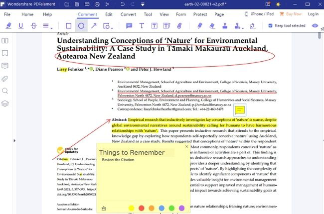 PDFelement annotate PDF