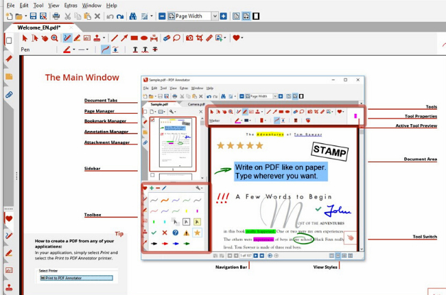 pdf annotator ferramentas de anotação de texto