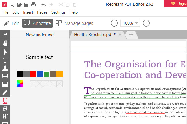 icecreampdf underline pdf