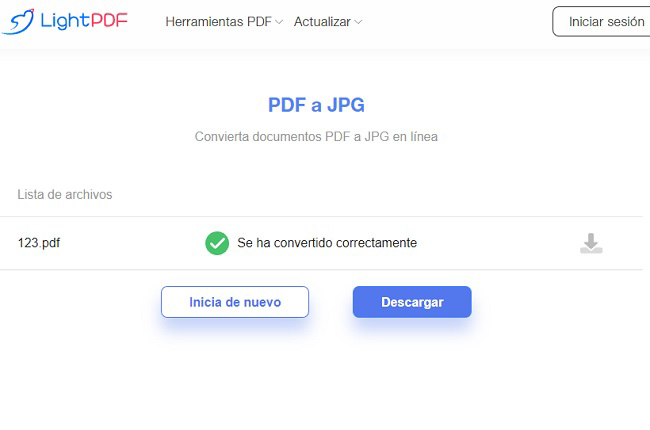 lightpdf descargar pdf jpg excel