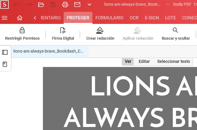 sodapdf proteger pdf con contraseña